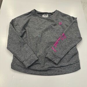 3/20$ Hurley Kids Heather Grey & Pink Sweatshirt size XL (13-15YRS)